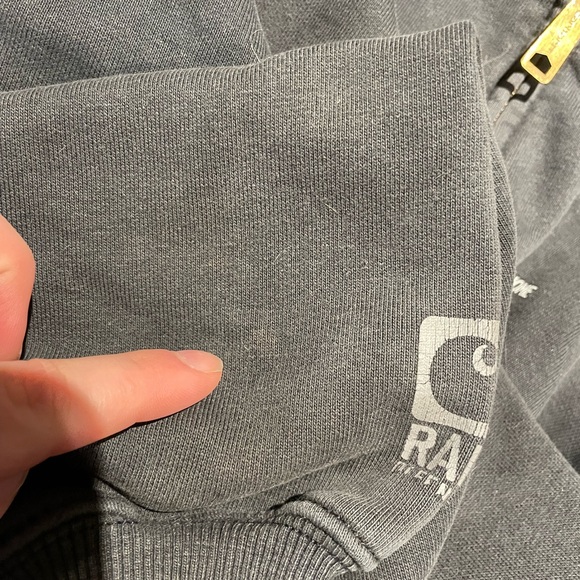 Carhartt Men's Zip Up Sweater - Black - Picture 14 of 16